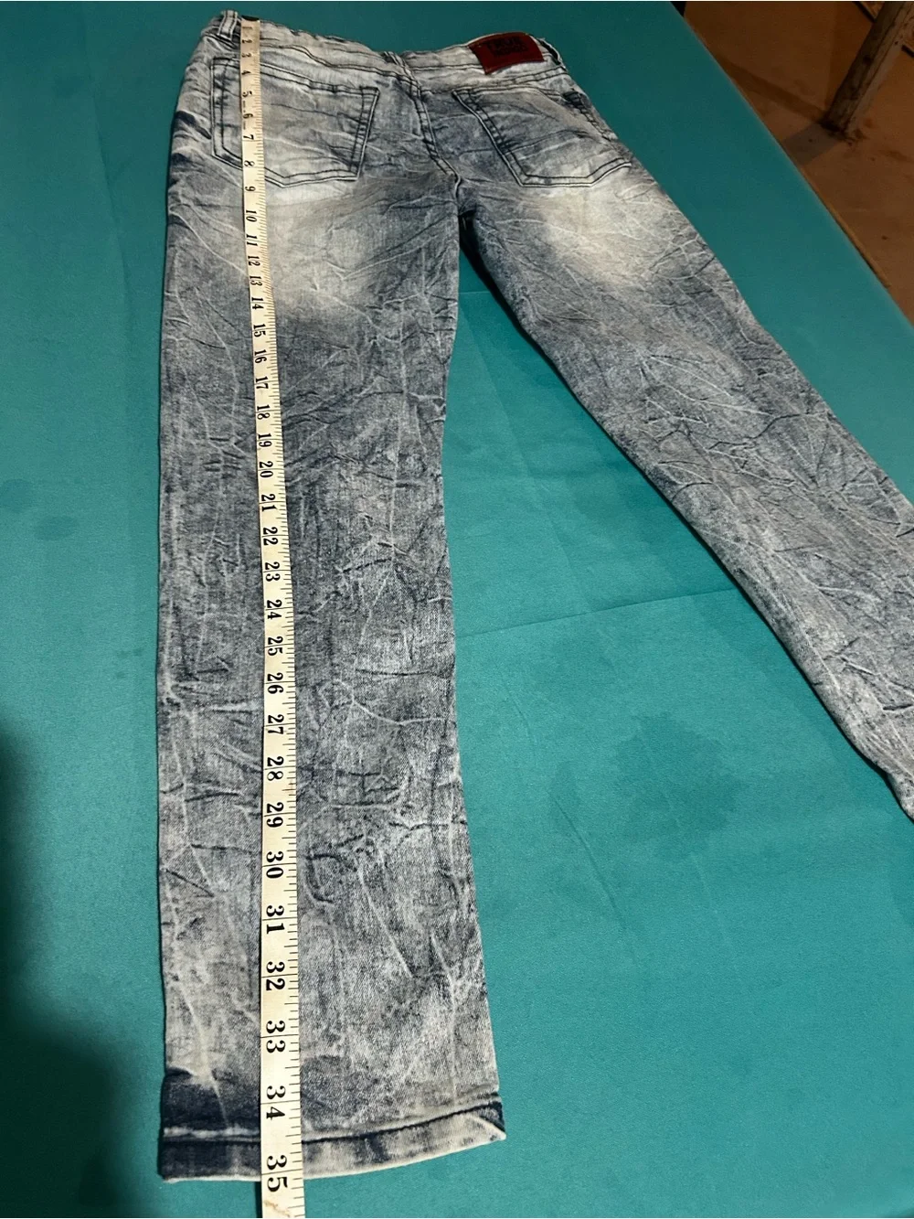Indigo Women's Acid Wash Blue Jeans